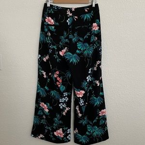 Wide Leg Floral Trousers